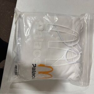 Palace x McDonalds Collab White Hoodie